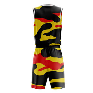 Maillot de basket-ball réversible personnalisé 100% polyester respirant Ensemble d'uniformes de basket-ball d'entraînement pour hommes - Product Image 4
