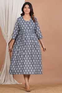 Wholesale High Quality Women Maternity Dress With <b>Baby</b> <b>Feeding</b> Access Classic <b>Nursing</b> Hospital Dress Cotton Clothes Manufacturer - Product Image 3