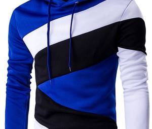 Sudadera con Capucha para Hombre, Estilo Moderno, Multicolor, Manga Larga, de la Mejor Calidad, Transpirable, de Algodón y Felpa, con Triple Color - Product Image 3