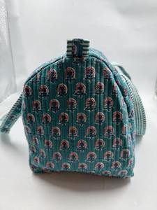 กระเป๋าเดินทางทรงดัฟเฟิลผ้าฝ้ายคันธาแบบควิลท์ สไตล์โบโฮ ซาฟารี หรูหรา เป็นมิตรกับสิ่งแวดล้อม ความจุขนาดใหญ่ ทนทาน เหมาะสำหรับกิจกรรมกลางแจ้ง (มีซิป) - Product Image 3