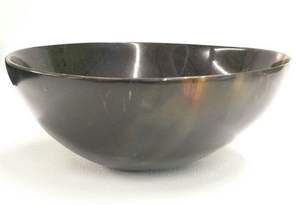 BOL À SALADE EN CORNE DE BUFFLE FAIT À LA MAIN DE QUALITÉ CI-DESSOUS Bol de service en corne naturelle fabriqué à la main Style animal hautement poli - Product Image 2