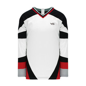 Camiseta de hockey sobre hielo de diseño personalizado, tela suave duradera con nombre de equipo bordado OEM, uniforme de entrenamiento de gran oferta, logotipo de marca personalizado - Product Image 2