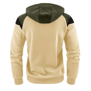 Men's Regular Fit Zipper-<b>Up</b> Fleece Hoodie 100% Cotton Breathable Winter Custom Front Logo OEM Wholesale - Product Image 2