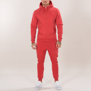 Survêtement à fermeture éclair pour hommes Veste à capuche respirante avec joggers assortis Ensemble d'entraînement de gymnastique Évacuation de l'humidité Vêtements de sport à séchage rapide - Product Image 4