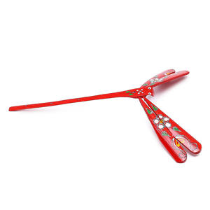 Equilibrio bambú libélula 7,8 ''(20cm) Folpus helicóptero volador juguete de Vietnam Besga equilibrio libélula bambú para regalo - Product Image 5