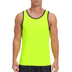 High Quality Men's Gym Workout Singlets <b>Vest</b> New Design Printed <b>Stringer</b> Tang Tops Breathable Knitted Custom Quantities - Product Image 1