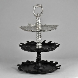 LuxeTierTray Soporte ligero para pasteles de 3 niveles en mármol Blanco Estilo Ins Decoración para el hogar para bodas y fiestas Herramientas para pasteles - Product Image 3