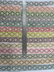 Traditionnel et luxueux 9 mètres. Sacs simples en dentelle faite à la main, motif papillon en filet, fleurs 3D brodées colorées, fabrication indienne - Product Image 5