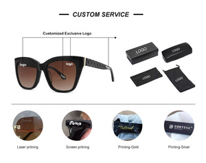 Nouvelles Lunettes de Soleil Polarisées Cat-Eye Surdimensionnées à Monture Complète 2025 – Tendance, Colorées, en Acétate, Protection UV 400 %, Unisexe, Vente en Gros - Product Image 3