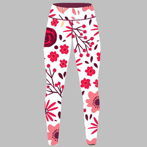 Leggings yoga wear taille haute femmes leggings en couleur unie impression graphique sublimation broderie sérigraphie et impression numérique - Product Image 4