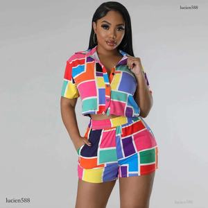 Ensemble de vêtements d'hiver 2022 pour les vacances, chemise boutonnée sexy et pantalon de plage, tenue décontractée pour femmes, ensemble deux pièces - Product Image 5