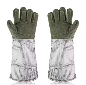 Guantes de trabajo de seguridad para soldadura Guantes de papel de aluminio aislantes Guante aluminizado de alta temperatura Resistente al calor Lucha contra incendios - Product Image 3
