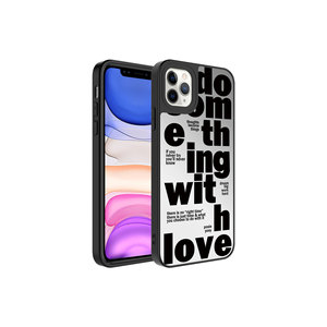Funda de Silicona Brillante de Lujo a Prueba de Golpes para iPhone 11 Pro, Diseño de Espejo, Protección de Cámara para Chicas, Fundas Traseras Promax - Product Image 1