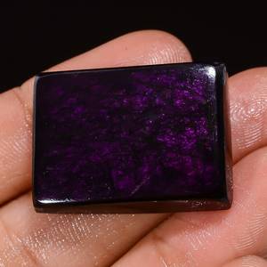 Haute qualité 100% naturel Purpurite Rectangle forme Cabochon pierres précieuses véritables en vrac pour la fabrication de bijoux à des prix de gros OEM - Product Image 1