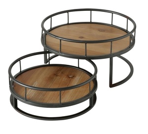 Plateau décoratif en osier et métal pour la cuisine Décoration intérieure Meilleure vente Dessus de table en bois de mangue - Product Image 4