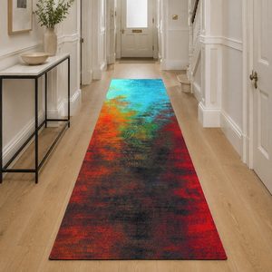 RUGS DEPOT LXDP-0322 Wholesale Green Sage Modern Abstract Digital Printed Machine Washable Chenille Area Rug Non <b>Slip</b> - Product Image 5