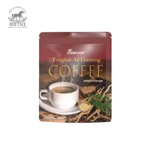 OEM自有品牌Tongkat Ali白咖啡，用于美味浓郁的咖啡香气马来西亚经典风味便利包