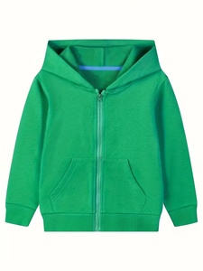 Sweat-shirt à capuche zippé en coton 100% pour homme, unisexe, décontracté, en coton tricoté, couleur unie, coupe classique, pour l'automne - Product Image 1