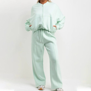 Survêtement d'hiver chaud en molleton de coton imperméable coupe-vent respirant pour femmes avec cordon de serrage, taille plus, épaules tombantes, ample - Product Image 1