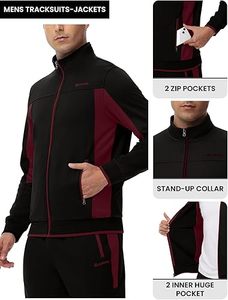 Conjuntos de 2 piezas con forro polar para hombre de alta calidad, trajes informales para correr de invierno, chándales, chándales - Product Image 2