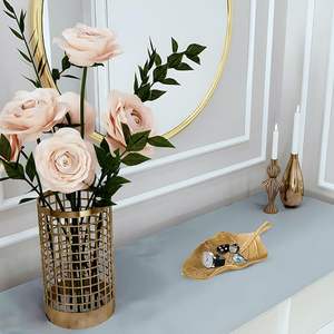 Plateau de service en bois et en métal de nouvelle conception plateau de service de nourriture de restaurant de forme personnalisée pour le fournisseur en gros - Product Image 4