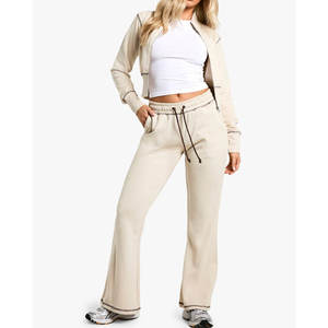 Conjunto Deportivo de Felpa para Mujer, Grueso, de Algodón, con Cremallera Delantera - Product Image 3