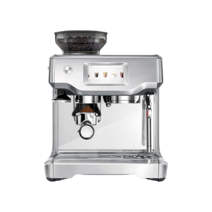 Compact Espresso Machine with Integrated Grinder and Water <b>Filter</b> in Brushed Stainless Steel for <b>Coffee</b> Lovers - Product Image 2