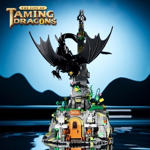 <span class=keywords><strong>Dragon</strong></span> Taming City: <span class=keywords><strong>Dragon</strong></span> <span class=keywords><strong>Lord</strong></span> Castle Building Blocks-Juguete de MODELO DE MONTAJE educativo para niños, ¡regalo de Halloween ideal para niños! - Product Image 3
