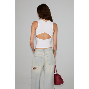 GRIMELANGE AYLIN Blouse pour femme en tissu doux et extensible, dos décolleté, imprimé pierre, édition spéciale Coupe du Monde - Product Image 5