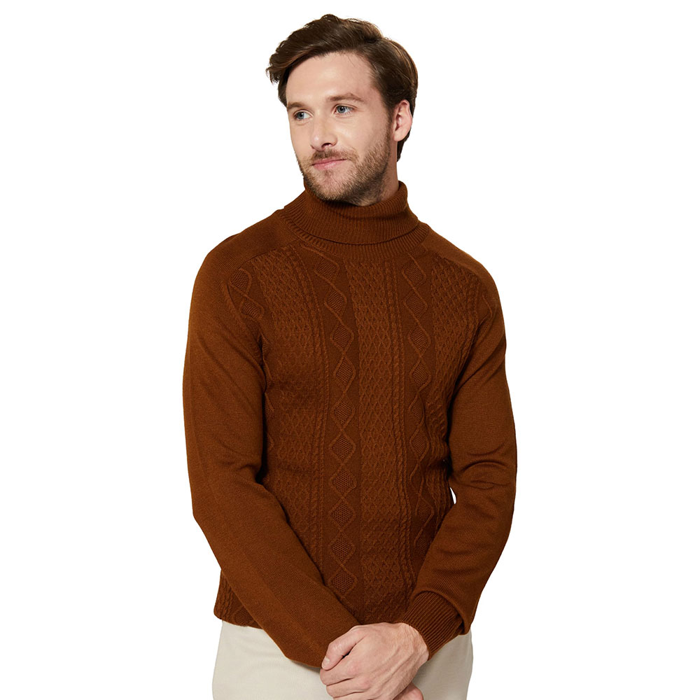 Brand New Men's Sweater Fashion Warm Pullover Casual Knitted Clothing Turtleneck Sweaters Winter Sweater