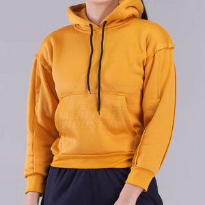 Servicios OEM 2024 último diseño mujeres sudaderas con capucha poliéster/algodón cuello con capucha logotipo frontal mejor venta invierno - Product Image 1