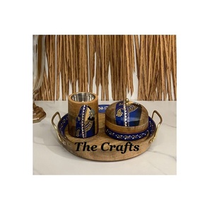 Bandeja de madera para servir con nácar, vajilla de calidad superior, bandeja para servir chocolate y aperitivos en La India - Product Image 3