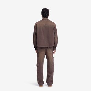 Pantalones de taller de ajuste relajado para hombre Material duradero disponible en Cachemira Cedro lavado Negro y Negro - Product Image 2