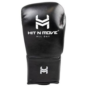 Guantes de Boxeo Muay Thai de Cuero de Alta Calidad, Cierre de Gancho y Bucle, Diseño de Logotipo Personalizado para MMA y Kickboxing - Product Image 4
