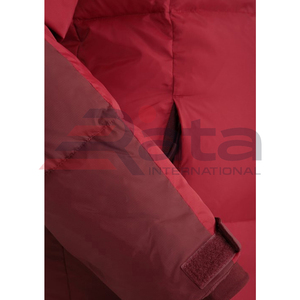 Chaqueta Acolchada con Capucha para Hombre RATA INTERNATIONAL, Cuello Alto, Cierre de Cremallera, Impermeable, Resistente al Viento, Exterior de Lona, Estilo Casual - Product Image 6