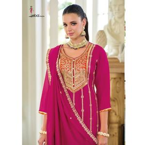 Premium Designer Soie Salwar Kameez avec Broderie Travail Dupatta Most Selling Indian Pakistanais Wedding Wear Maruti Fashion MF468 - Product Image 1