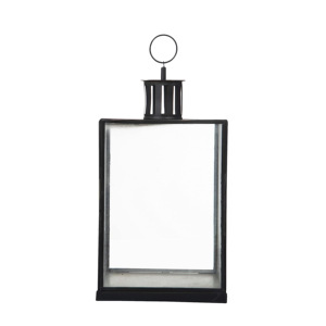 Simple Wind <b>Black</b> Metal <b>Candle</b> <b>Holder</b> Elegant Metal Rim Glass Wind Lantern for Home Christmas Weddings Elegant Centerpieces for - Product Image 2
