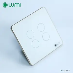 Smart home Lighting Switch Panel Wall 2 Gang Wifi Light Touch Switch intelligent touch switches