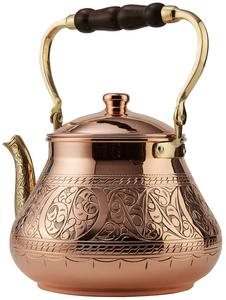 Tetera de Latón Puro Hecha a Mano, Tradicional India, para Café e Infusiones Herbales, Acabado Antiguo Duradero, a Precio de Exportación - Product Image 5
