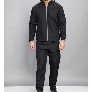 ชุดกีฬาแขนยาวผ้าโพลีเอสเตอร์สำหรับผู้ชายชุดวอร์มทรงสลิมฟิตสำหรับวิ่งเล่นยิม - Product Image 5