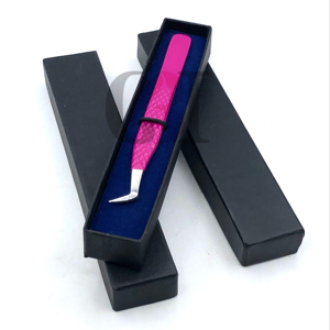 Haute Qualité Rose Foncé Poudre Revêtement Fibre Nano Pointe Botte Volume En Acier Inoxydable Extension De Cils Pince À Épiler Instruments De Beauté - Product Image 1