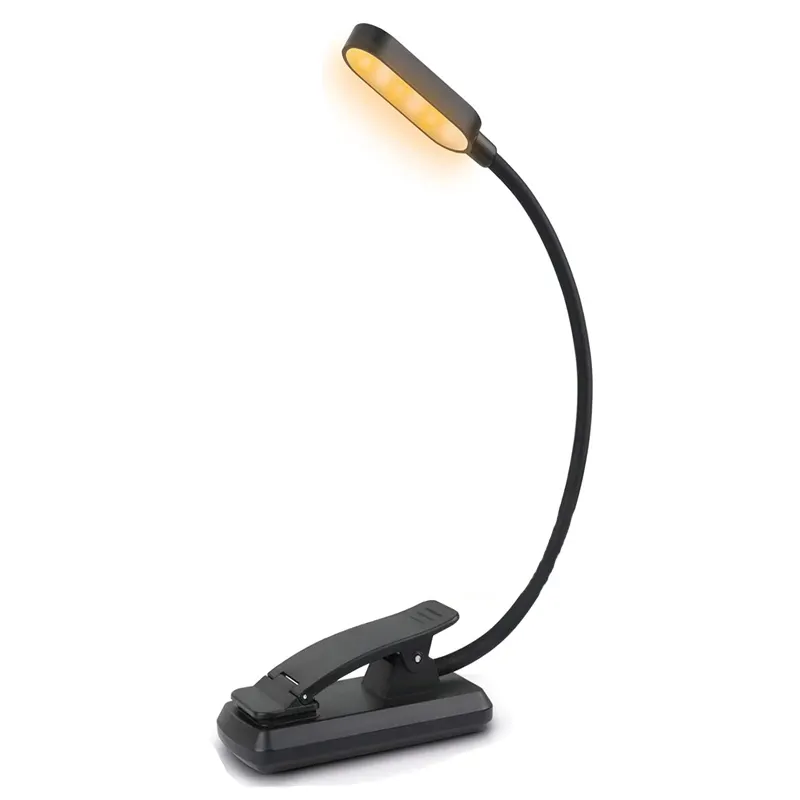 2023 nouvellement Clip sur pliable Smart Rechargeable Ambre Lecture Led Livre Lumière