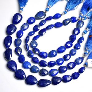 Perles de pierre précieuse Lapis Lazuli bleu en forme de poire à facettes de qualité AAA en vrac pour la fabrication de bijoux en gros - Product Image 1