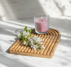 Wholesale Handmade Boho Wooden Rainbow Tray Decorative Ripple <b>Arch</b> Board for Jewelry <b>Candle</b> Perfume Serving Use Made in Vietnam - Product Image 5