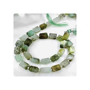 Precio al por mayor Alif International Natural Chrysoprase Faceted Nuggets Beads Tamaño personalizado Strand Calidad Premium Terceros - Product Image 3