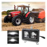 40W Rectangulaire 4x6 Inch LED Phare 6500K Température de Couleur Aluminium Deux Supports pour Tracteur Massey Ferguson Nouveau
