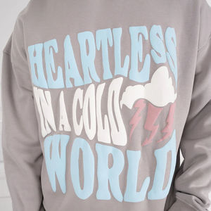 Sweat-shirt boxy de créateur Quick Show Streetwear DTG 450 GSM, personnalisé, uni, décontracté, impression sérigraphique, impression DTF, impression en relief, pour hommes - Product Image 4