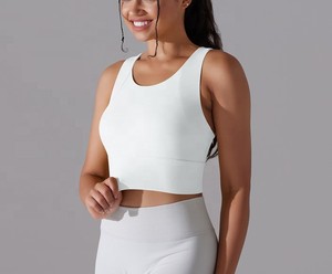 Soutien-gorge de Sport à dos nageur pour femmes personnalisé à fort impact respirant à la palangre débardeur court pour Yoga Gym entraînement Fitness - Product Image 2