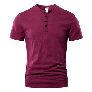 Camiseta de algodón 100% de alta calidad para hombre, venta al por mayor, tela de punto transpirable de manga corta clásica recortada de talla grande - Product Image 3