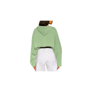 Remidoo Sudadera con capucha para mujer Fleece Manga larga Crop Top Sudadera Casual Gráfico Pullover chándal - Product Image 2